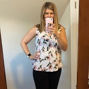 Flowy floral tank